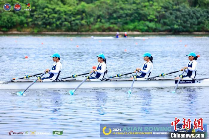 沈阳静水河道迎来2024亚洲青年赛艇锦标赛开幕：